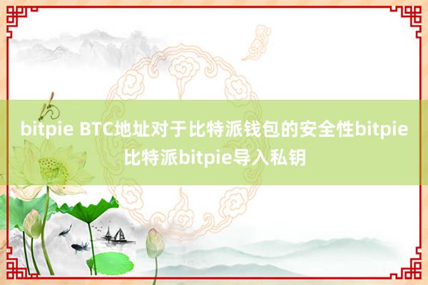 bitpie BTC地址对于比特派钱包的安全性bitpie比特派bitpie导入私钥