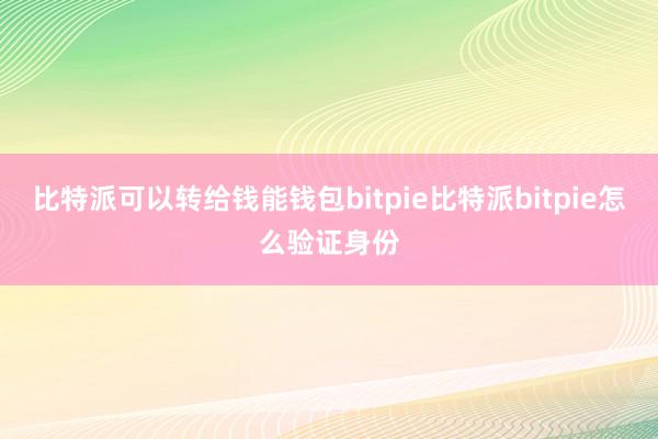 比特派可以转给钱能钱包bitpie比特派bitpie怎么验证身份