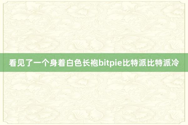 看见了一个身着白色长袍bitpie比特派比特派冷