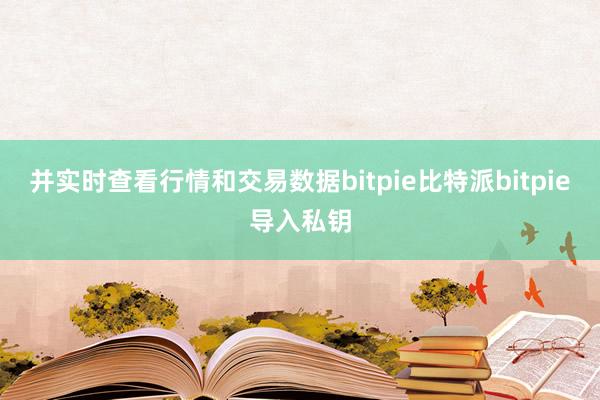 并实时查看行情和交易数据bitpie比特派bitpie导入私钥