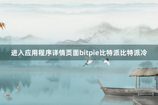 进入应用程序详情页面bitpie比特派比特派冷