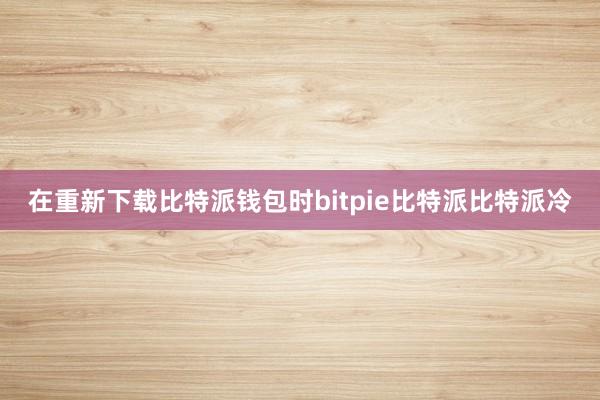 在重新下载比特派钱包时bitpie比特派比特派冷