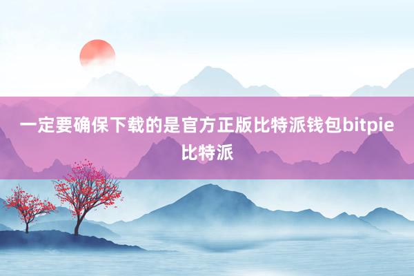 一定要确保下载的是官方正版比特派钱包bitpie比特派