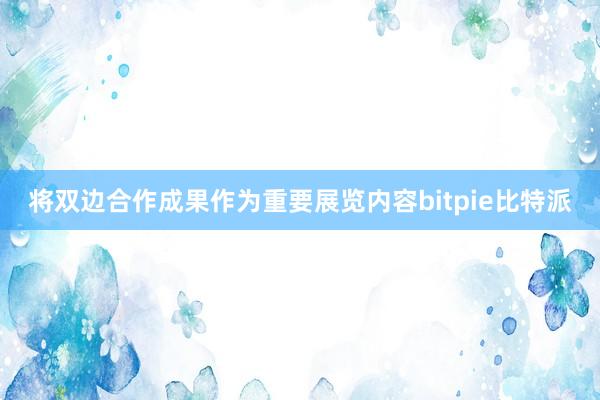 将双边合作成果作为重要展览内容bitpie比特派