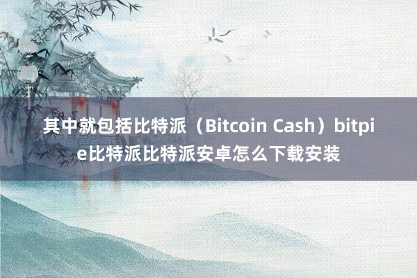 其中就包括比特派（Bitcoin Cash）bitpie比特派比特派安卓怎么下载安装