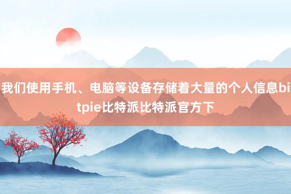 我们使用手机、电脑等设备存储着大量的个人信息bitpie比特派比特派官方下