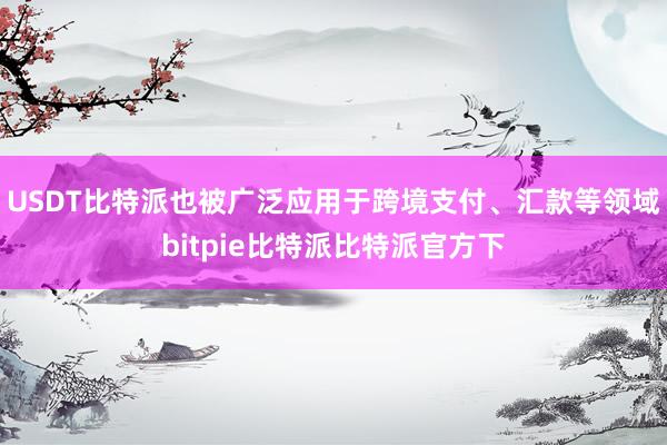 USDT比特派也被广泛应用于跨境支付、汇款等领域bitpie比特派比特派官方下