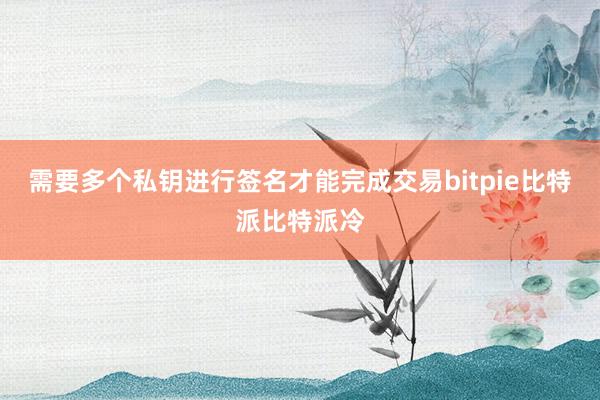 需要多个私钥进行签名才能完成交易bitpie比特派比特派冷