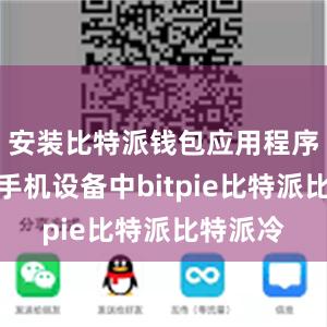 安装比特派钱包应用程序到你的手机设备中bitpie比特派比特派冷