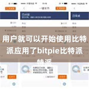 用户就可以开始使用比特派应用了bitpie比特派