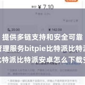 提供多链支持和安全可靠的资产管理服务bitpie比特派比特派安卓怎么下载安装