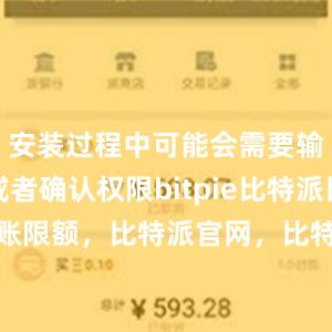 安装过程中可能会需要输入密码或者确认权限bitpie比特派比特派转账限额，比特派官网，比特派钱包，比特派下载