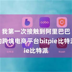 我第一次接触到阿里巴巴的跨境电商平台bitpie比特派