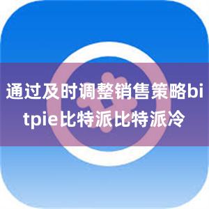 通过及时调整销售策略bitpie比特派比特派冷