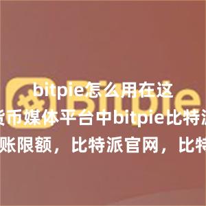 bitpie怎么用在这些数字货币媒体平台中bitpie比特派比特派转账限额，比特派官网，比特派钱包，比特派下载