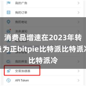 消费品增速在2023年转负为正bitpie比特派比特派冷