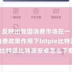 反映出我国消费市场在一系列促消费政策作用下bitpie比特派比特派安卓怎么下载安装