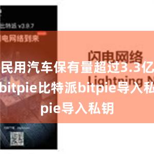 民用汽车保有量超过3.3亿辆bitpie比特派bitpie导入私钥