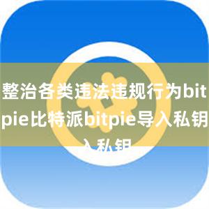 整治各类违法违规行为bitpie比特派bitpie导入私钥