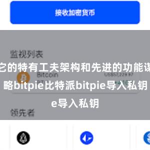 它的特有工夫架构和先进的功能谋略bitpie比特派bitpie导入私钥